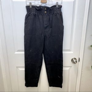NWOT Forever 21 Paperbag High Waist Black Jeans